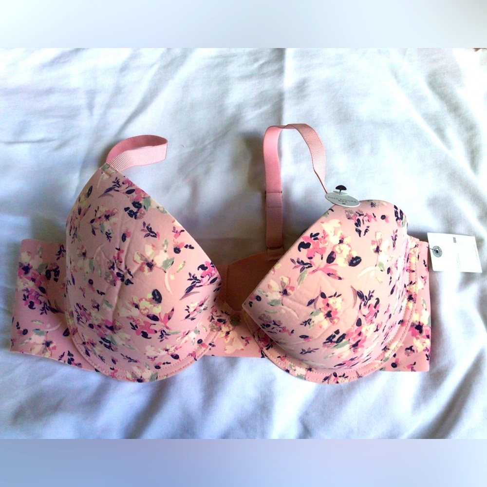 Lucky Brand nwt 40D blush pink floral style full figure bra